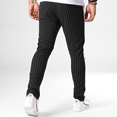 Classic Series - Pantalon A Rayures Et Bandes 3121 Noir Blanc