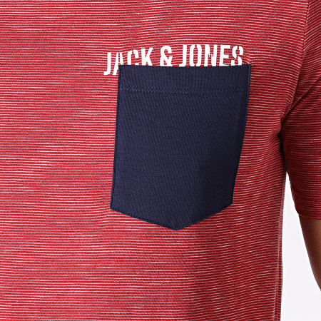 Jack And Jones - Tee Shirt Poche Pocketer Rouge