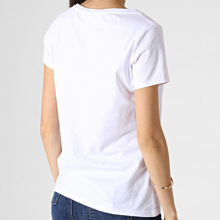 Lapins Crétins - Tee Shirt Femme ABYTEX469 Blanc Gris