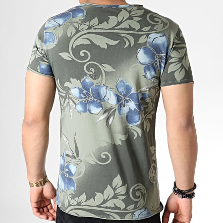 MTX - Tee Shirt TM0173 Vert Kaki Floral