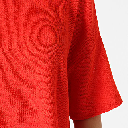 Noisy May - Tee Shirt Femme Crop Preston Rouge
