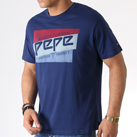 Pepe Jeans - Tee Shirt Dominik Bleu Marine