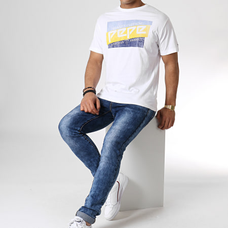Pepe Jeans - Tee Shirt Dominik Blanc