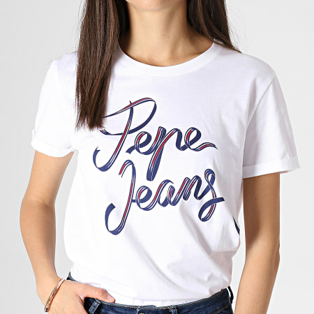 Pepe Jeans - Tee Shirt Femme Anouck Blanc