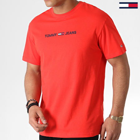 Tommy Hilfiger - Tee Shirt Small Logo 7231 Rouge