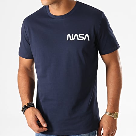 NASA - Tee Shirt Giga Back Bleu Marine