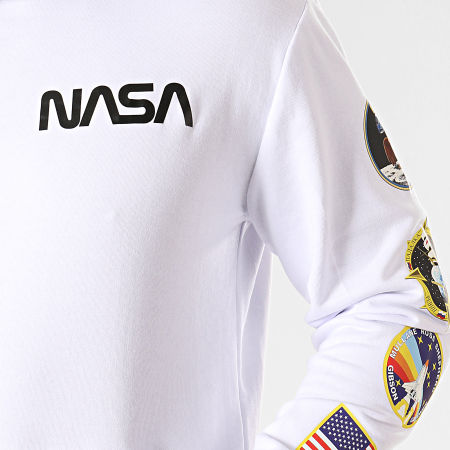 NASA - Sweat Capuche Giga Back Blanc