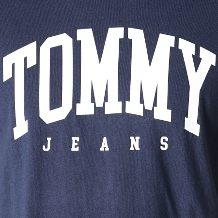 Tommy Jeans - Tee Shirt 6501 Essential Logo Bleu Foncé Blanc