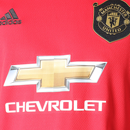 adidas - Maillot De Foot Manches Longues Manchester United Home DX8954 Rouge