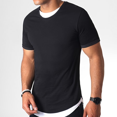 LBO - Tee Shirt Oversize Double Col 769 Noir