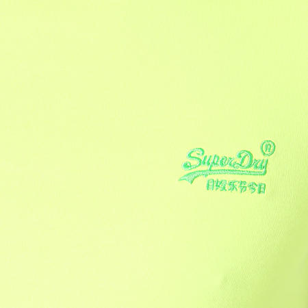 Superdry - Tee Shirt Orange Label Neon M10102ST Jaune Fluo