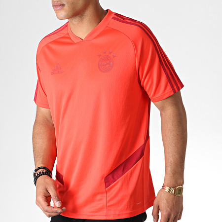 Adidas Sportswear - Tee Shirt De Sport Avec Bandes FC Bayern DX9154 Rouge Bordeaux