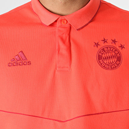 Adidas Performance - Polo Manches Courtes FC Bayern DX9186 Rouge Bordeaux