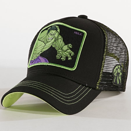 Capslab - Casquette Trucker Hulk Noir Vert