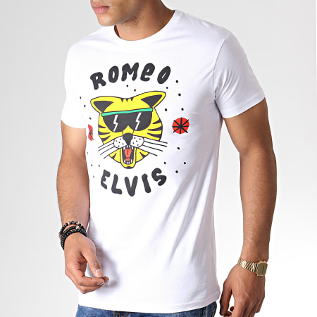 Roméo Elvis - Tee Shirt Chat Blanc 