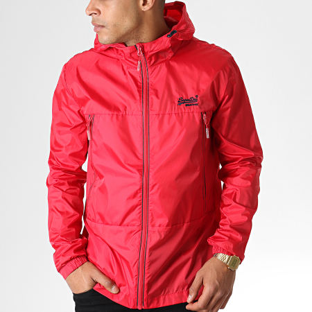 Superdry - Coupe-Vent Offshore Packable Cagoule M50105PU Rouge