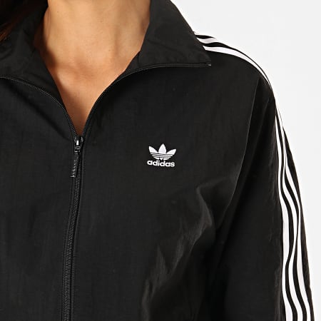 Adidas Originals - Veste Zippée Femme A Bandes Lock Up ED7538 Noir Blanc