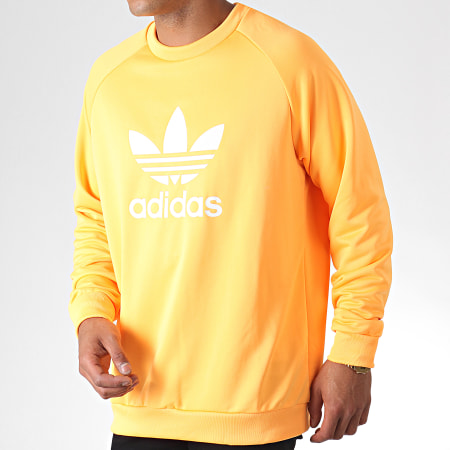 Adidas Originals - Sweat Crewneck Trefoil EJ9679 Orange Fluo