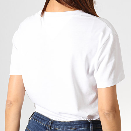 Tommy Jeans - Tee Shirt Femme Badge 6813 Blanc