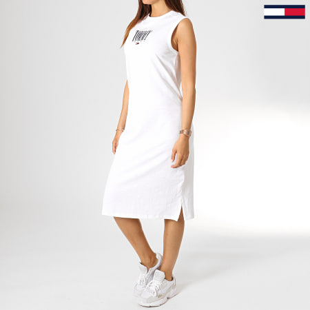 Tommy Hilfiger - Robe Femme Embroidery 7371 Blanc