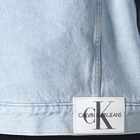 Calvin Klein - Veste Jean Col Mouton 2432 Bleu Clair