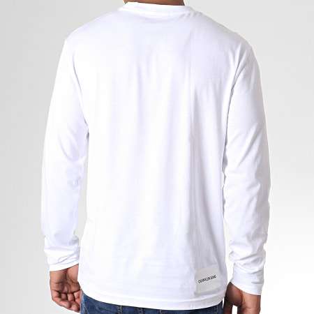 Calvin Klein - Tee Shirt Manches Longues On The Back 2487 Blanc