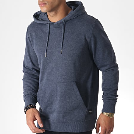 Only And Sons - Sweat Capuche Winston Bleu Marine Chiné