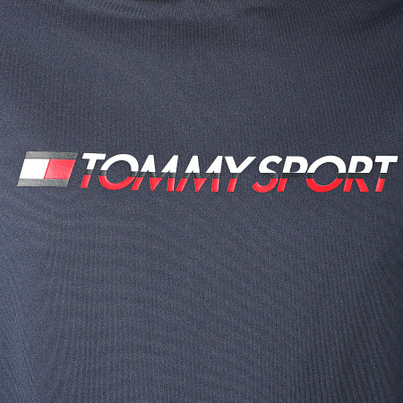 Tommy Hilfiger - Sweat Capuche Color Block Logo 0121 Rouge Bleu Marine