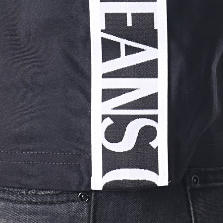 Versace Jeans Couture - Tee Shirt UUP600 Tape Logo B3GUA7S2 Noir Blanc