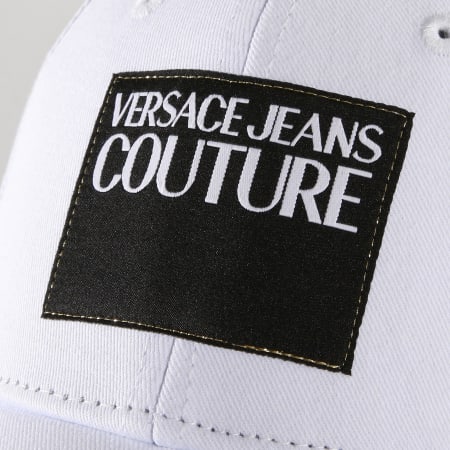 Versace Jeans Couture - Casquette Mid Visor Label E8GUAK01-65021 Blanc