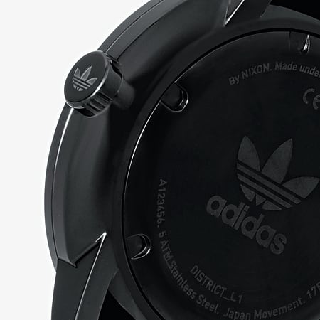 Adidas Originals - Montre District L1 Z082345 All Black Silver