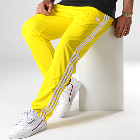 Adidas Originals - Pantalon Jogging A Bandes Firebird TP ED7014 Jaune Blanc