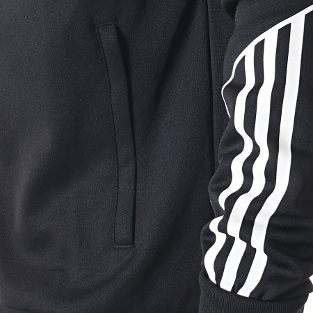 Adidas Originals - Veste Zippée A Bandes FStrike TT ED7209 Noir Blanc