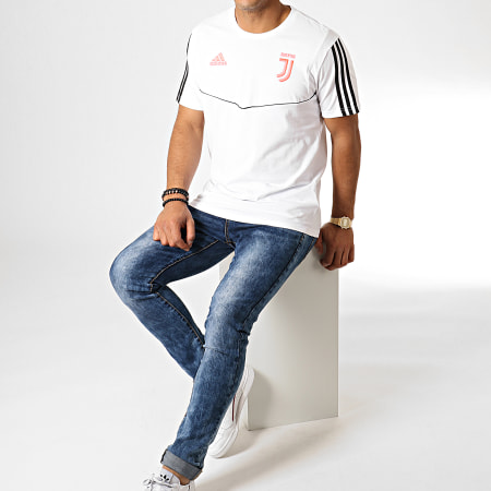 Adidas Sportswear - Tee Shirt A Bandes Juventus DX9132 Blanc