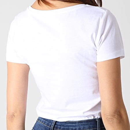 C'est Rien C'est La Rue - Camiseta Mujer Logo Blanco Rosa