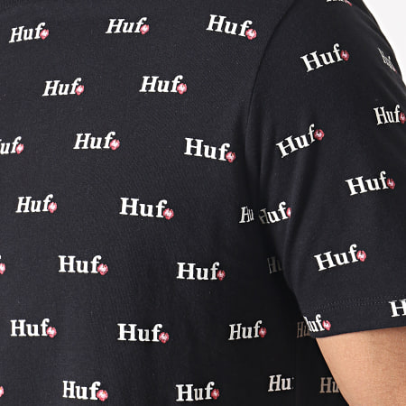 HUF - Tee Shirt Flower Shop Noir Blanc