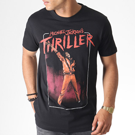 Michael Jackson - Tee Shirt MC452 Noir Rouge