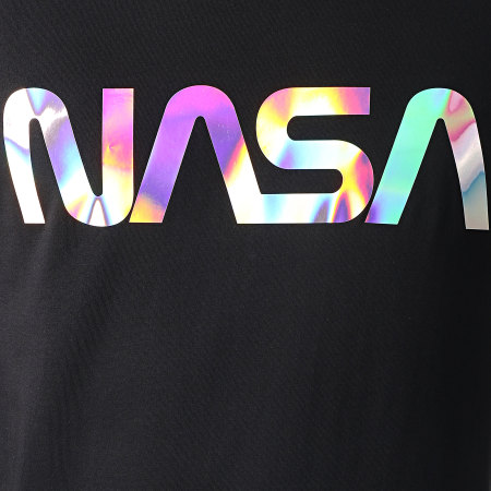 NASA - Tee Shirt Manches Longues Iridescent Flight Noir