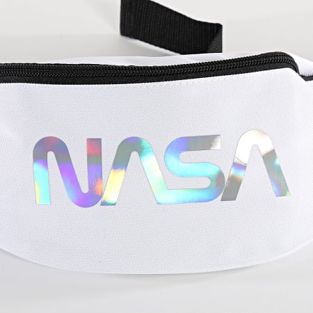 NASA - Iriserende Wormen Logo Banana Tas Wit