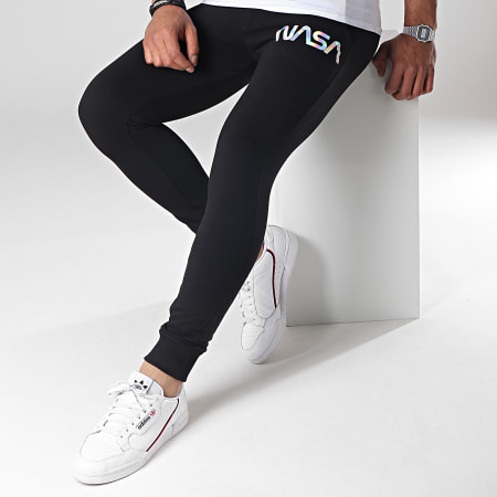 NASA - Pantalon Jogging Iridescent Worm Logo Noir