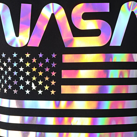 NASA - Sweat Capuche Iridescent USA Noir