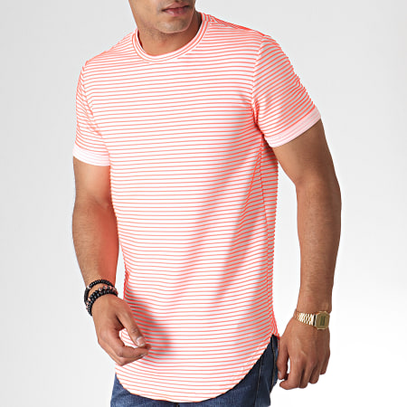 Uniplay - Tee Shirt Oversize 401 Blanc Rose Fluo