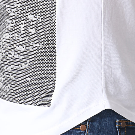 Uniplay - Tee Shirt Oversize Avec Strass UP-ZS015 Blanc