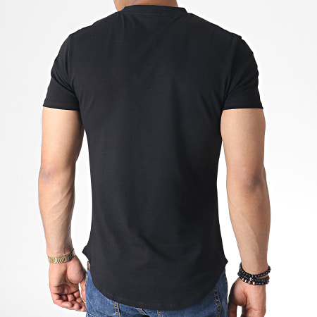 Uniplay - Tee Shirt Oversize Avec Strass UP-ZS015 Noir