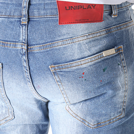Uniplay - Short Jean Skinny 066 Bleu Denim