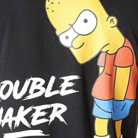 The Simpsons - Tee Shirt Trouble Maker Noir