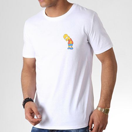 The Simpsons - Tee Shirt Trouble Maker Blanc
