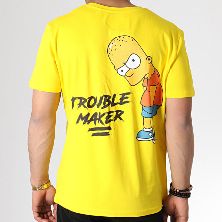 The Simpsons - Tee Shirt Trouble Maker Jaune