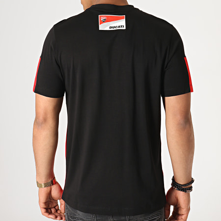 Ducati - Tee Shirt Contrast Yoke 36004 Noir Blanc Rouge
