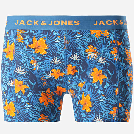 Jack And Jones - Lot De 3 Boxers Deep Flower Bleu Marine Floral